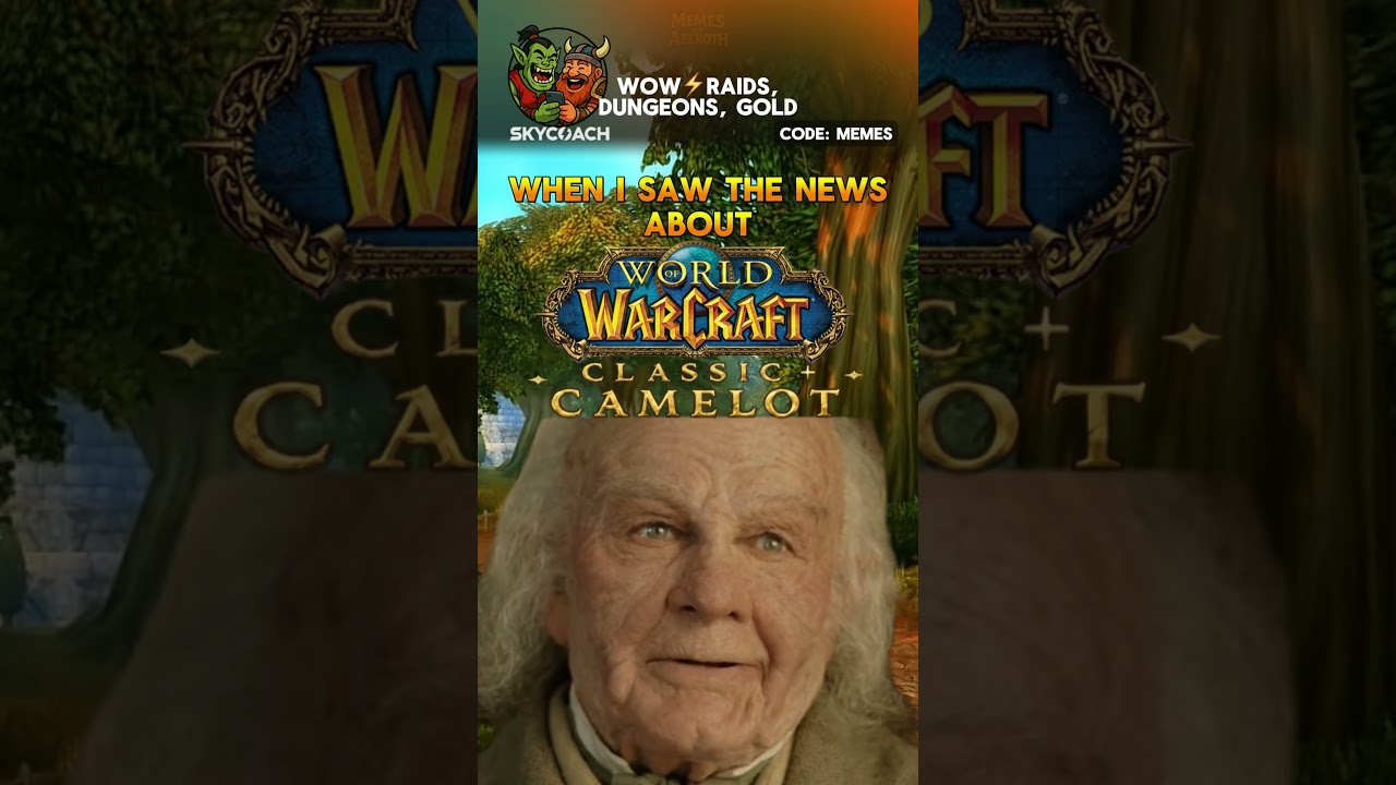 Every WoW Veteran hearing about Classic+ Camelot 👴⚔️ #wowclassic #wowmemes