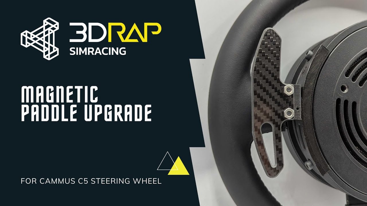 3DRAP MAGNETIC PADDLES MOD FOR CAMMUS C5 STEERING WHEEL