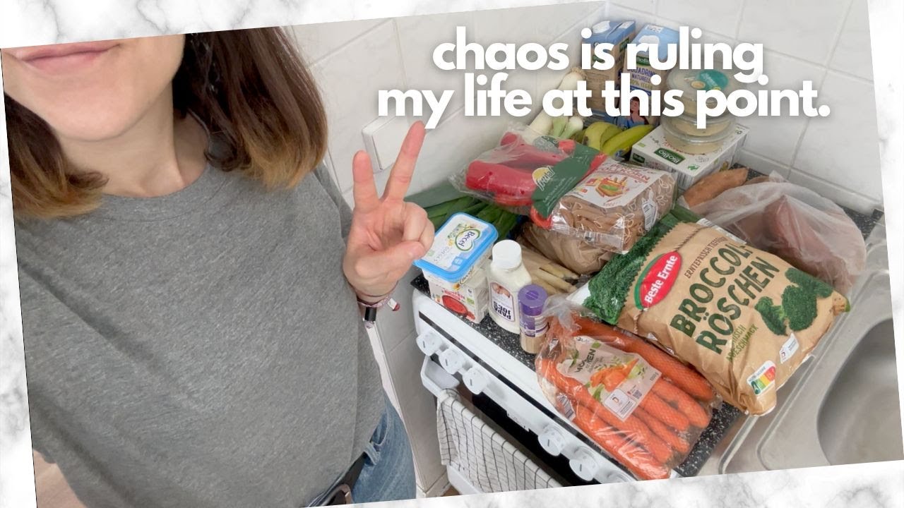 *chaotic* but realistic vegan grocery haul | What I buy on a budget as a 39-year-old living alone