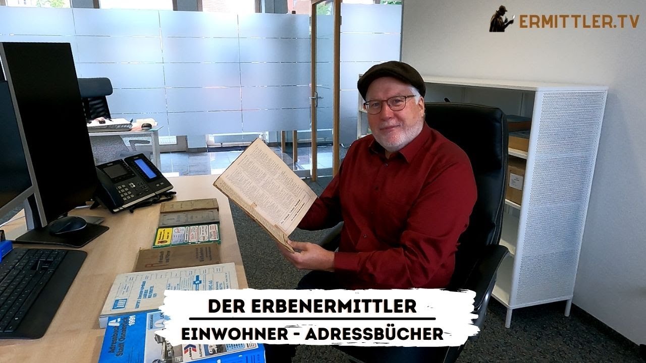 Der ERBENERMITTLER | Einwohner-Adressbücher | Ermittler.TV