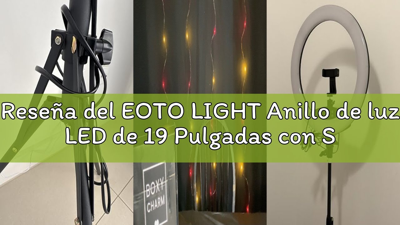 Reseña del EOTO LIGHT Anillo de luz LED de 19 Pulgadas con Soporte para trípode, Anillo de luz para