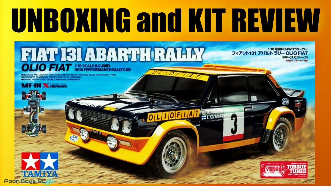 Tamiya MF-01X Fiat 131 Abarth Rally Unboxing and Review
