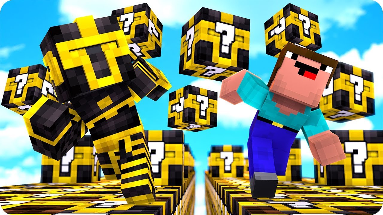 CARRERA DE LUCKY BLOCKS DE MASSI EN MINECRAFT 😱