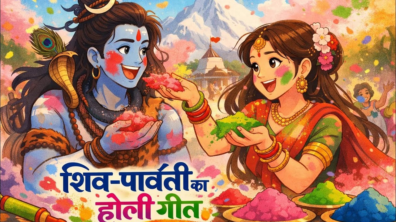 💖शिव शंकर संग गोरा खेले होली 🤗 | होली शिव भजन 🎶। Holi Bhakti Song। #mahadev #shiv #viral #holi #song