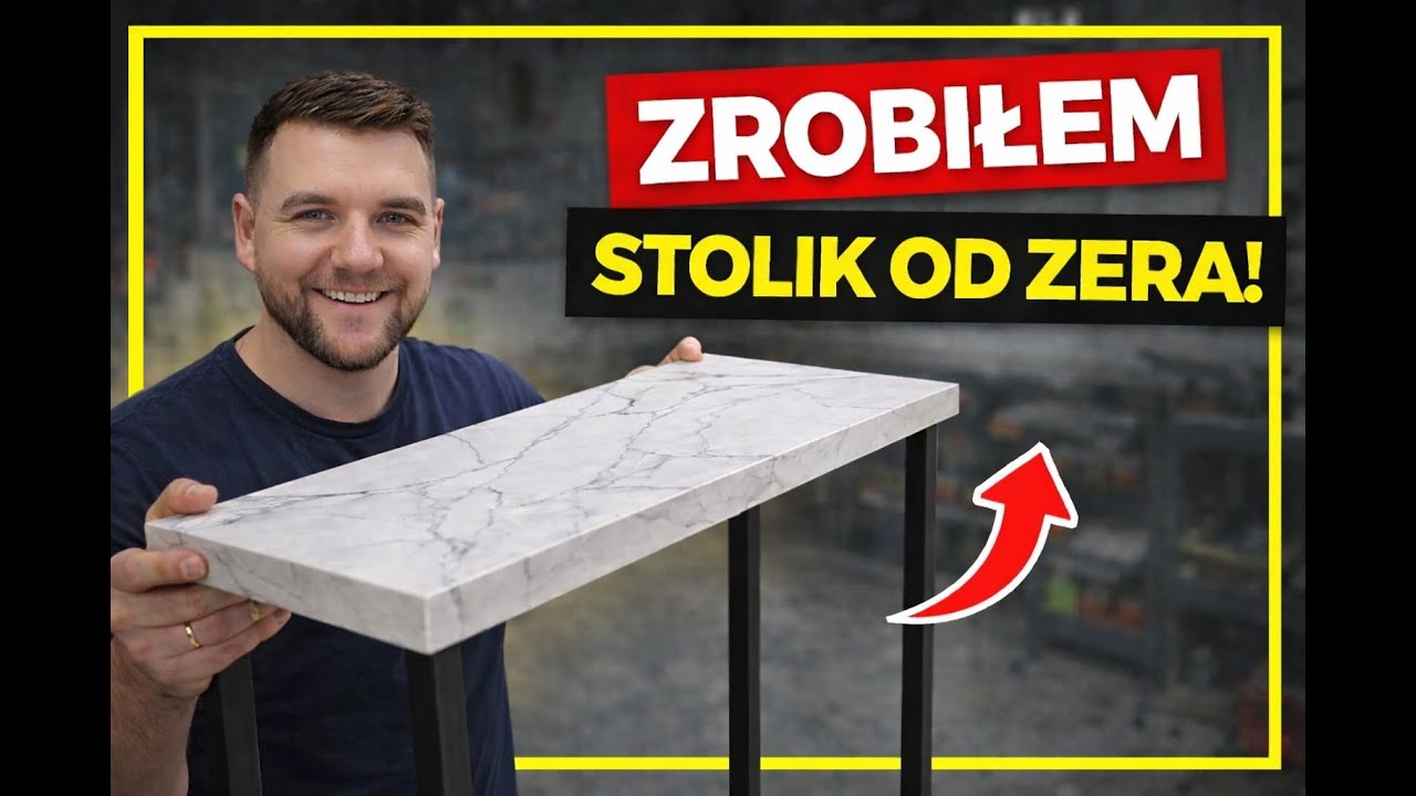 Zrobiłem STOLIK z marmurowym blatem od ZERA 😱 Nie uwierzysz w efekt końcowy!