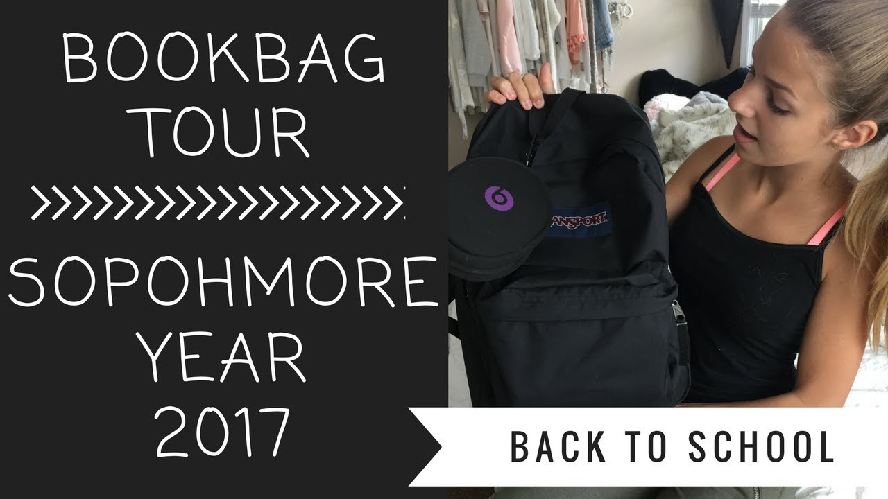 WHATS IN MY BOOKBAG?!? 2017 | SOPHOMORE YEAR!