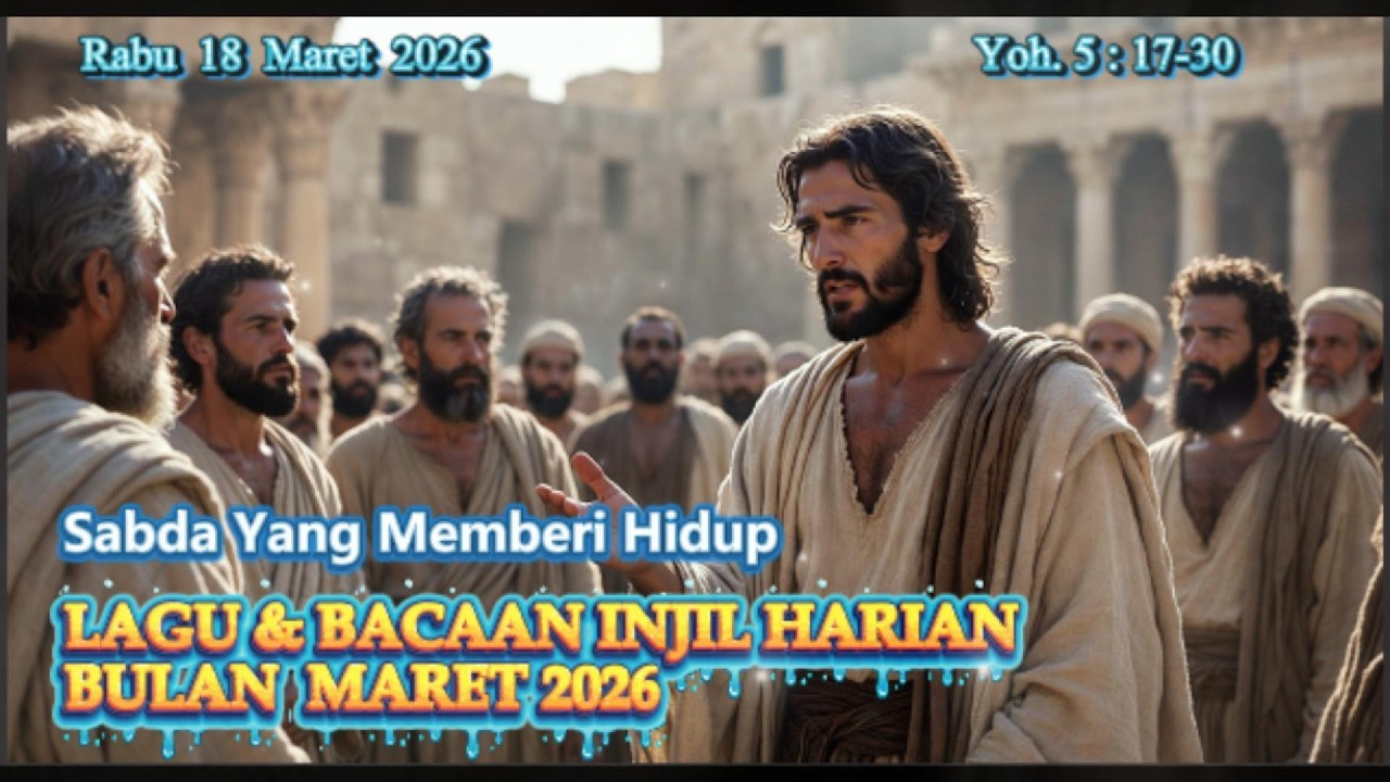 Lagu  & Bacaan Injil Harian Katolik I Rabu 18.03.26 I✝️Yoh. 5:17-30✝️I  Sabda Yang Memberi Hidup