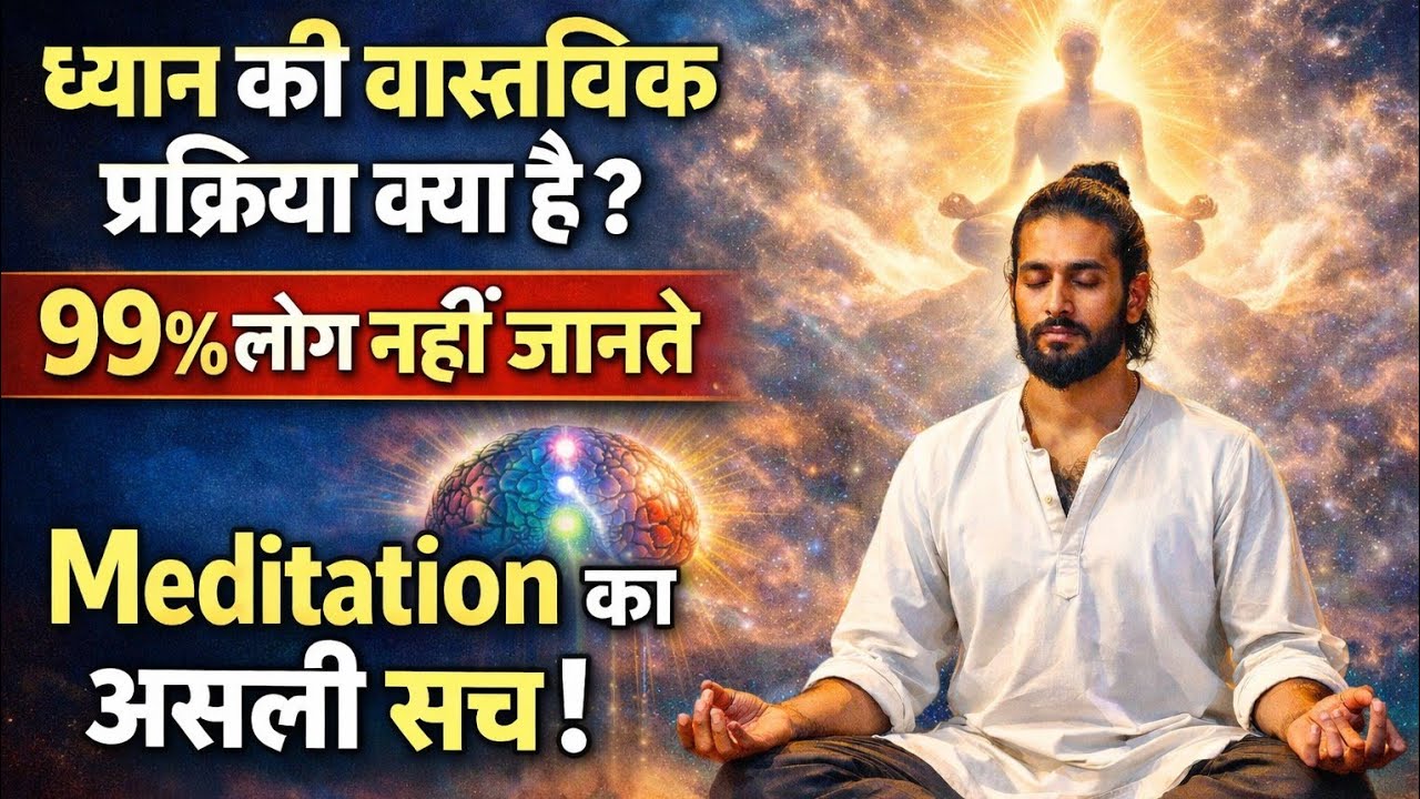 ध्यान की वास्तविक प्रक्रिया क्या है? | 99% लोग नहीं जानते Meditation का असली सच | #MeditationHindi