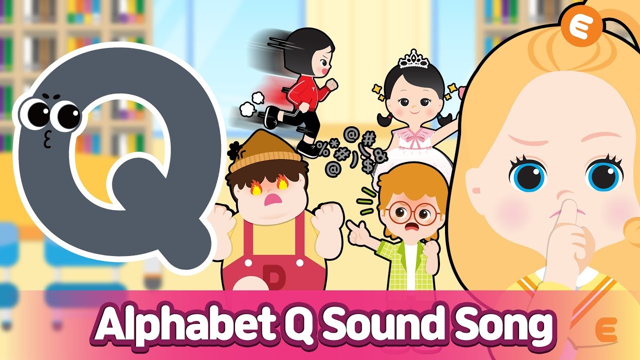 Alphabet Q Sound Song l Phonics for English Education