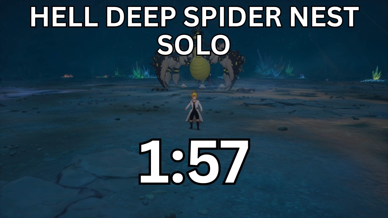 Hell Deep Spider Nest Speedrun in 1:57 | Seven Deadly Sins: Origins