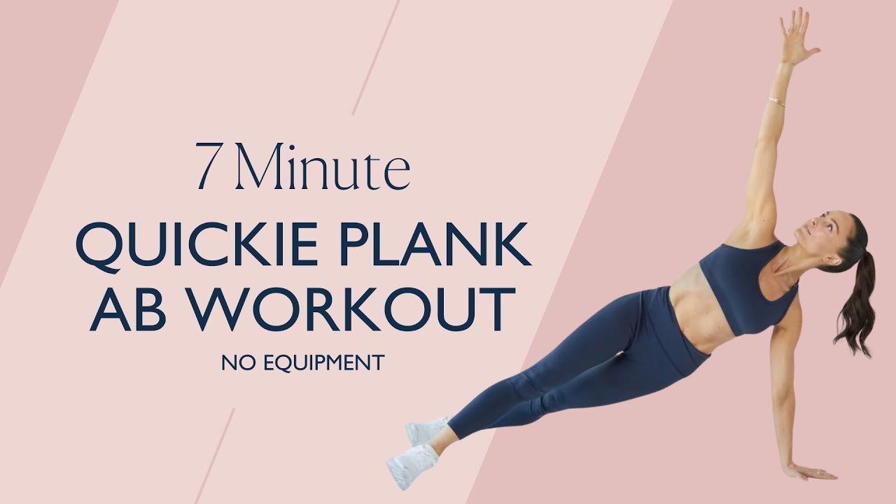 7 MIN QUICKIE PLANK ABS WORKOUT | The Sculpt Society