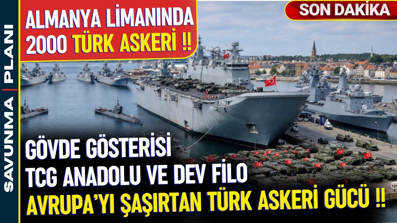 TCG ANADOLU GEMİSİ BİNLERCE ASKERLE AVRUPAYA ÇIKARMA YAPTI - SAVUNMA SANAYİ