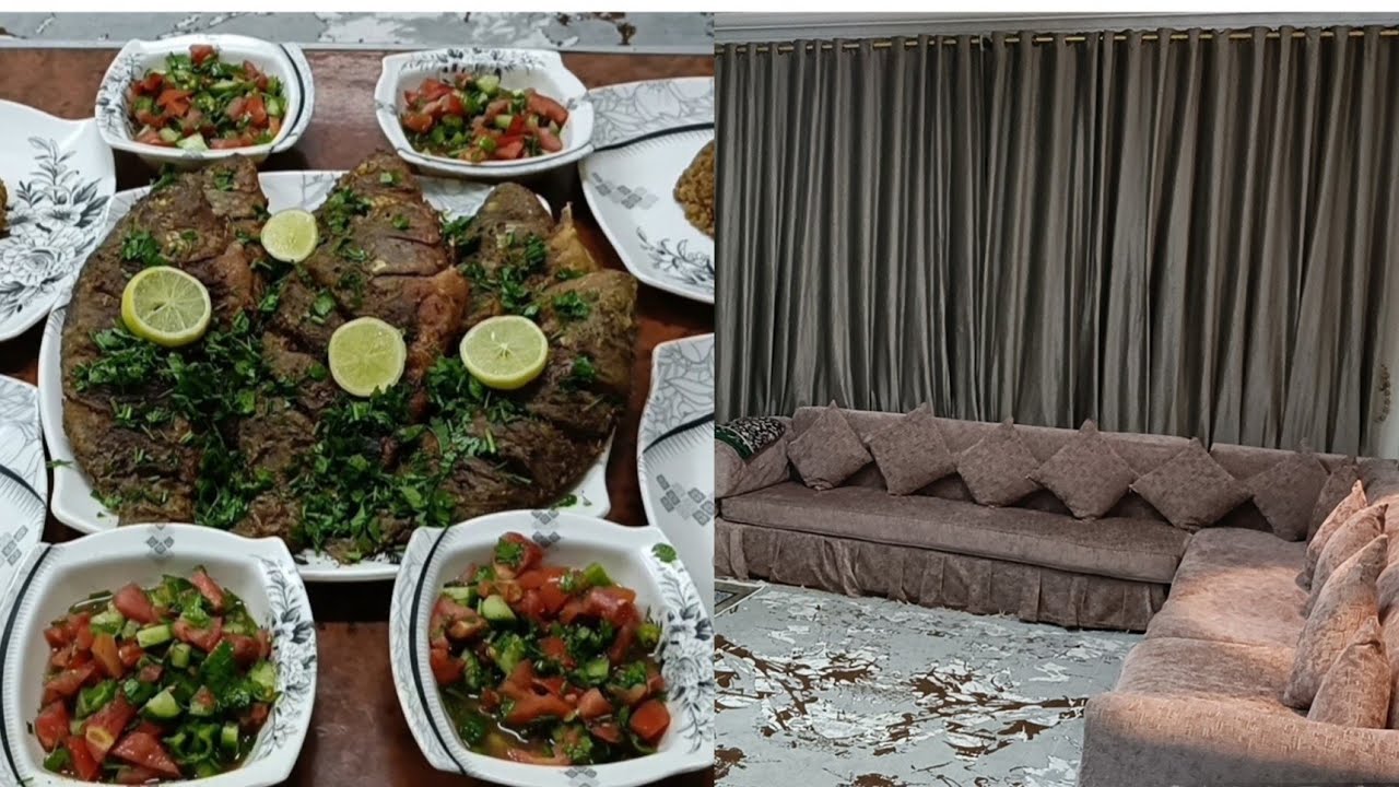 احلى واسهل سمك🐟 هتعملي بالطريقه دي😍 و كملت فرش الريسبشن بس يا فرحه ما تمت😢 العاصفه🌪 هدت كل حاجه🤦🏻‍♀️