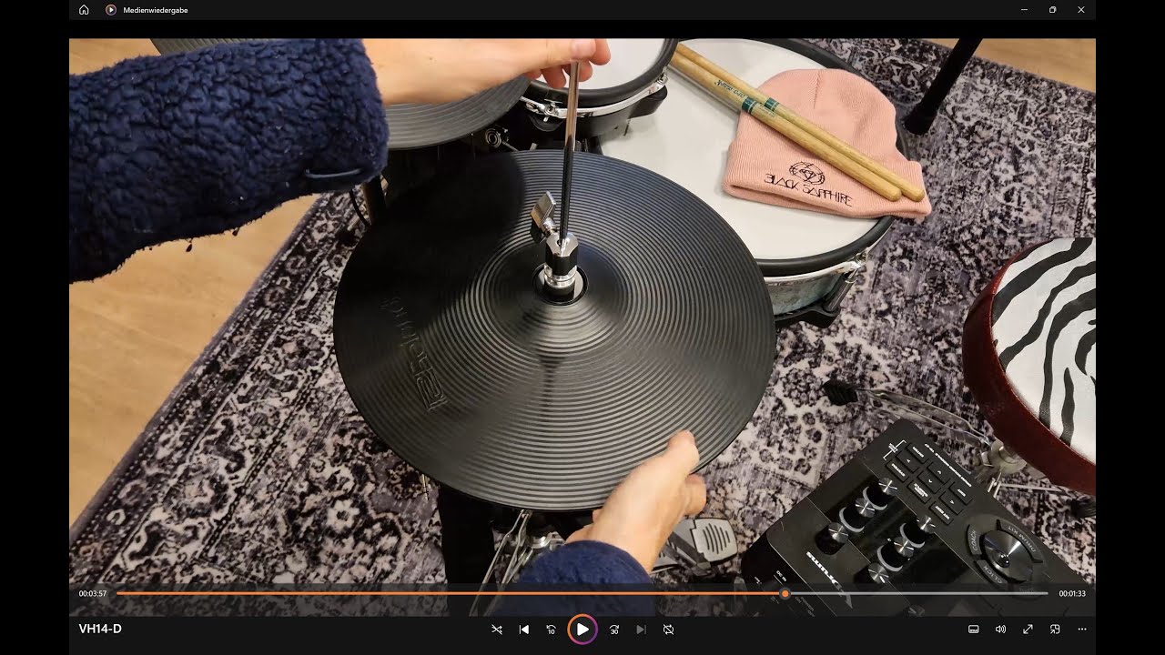 Roland VH14-D digital Hihat unboxing & setup