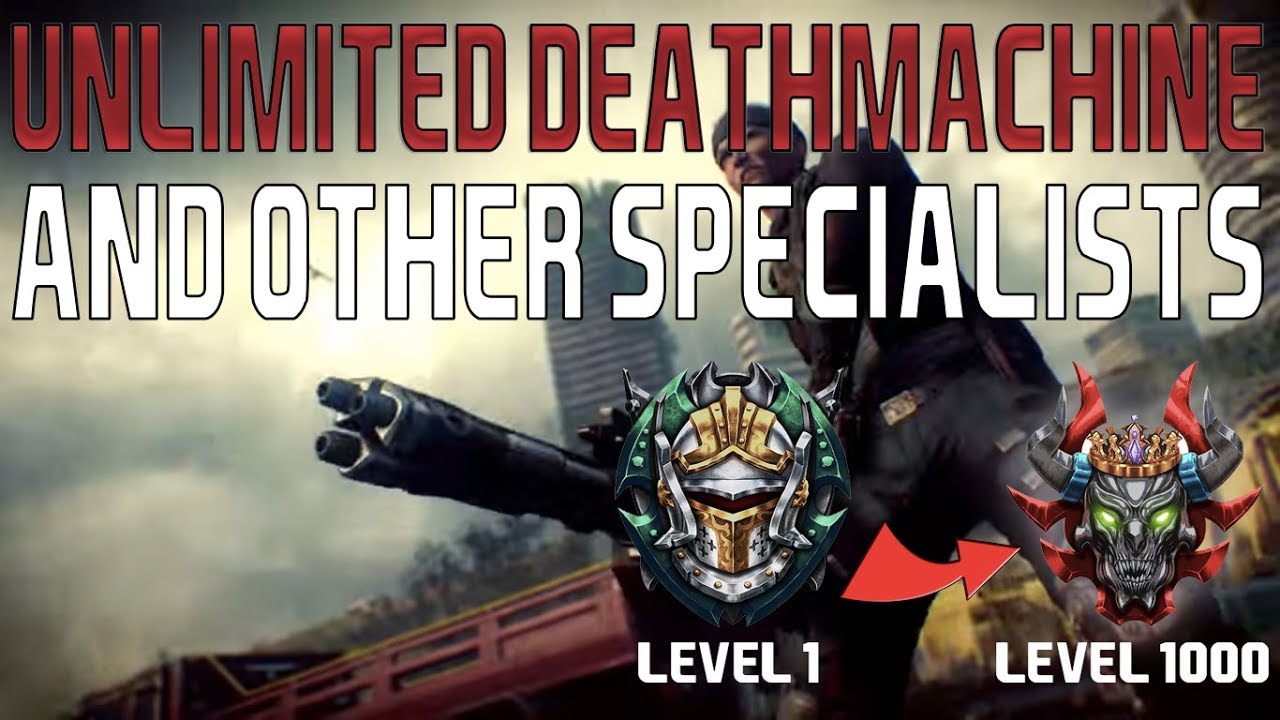 COD BO4 Zombies * UNLIMITED DEATHMACHINE + SPECIALIST *
