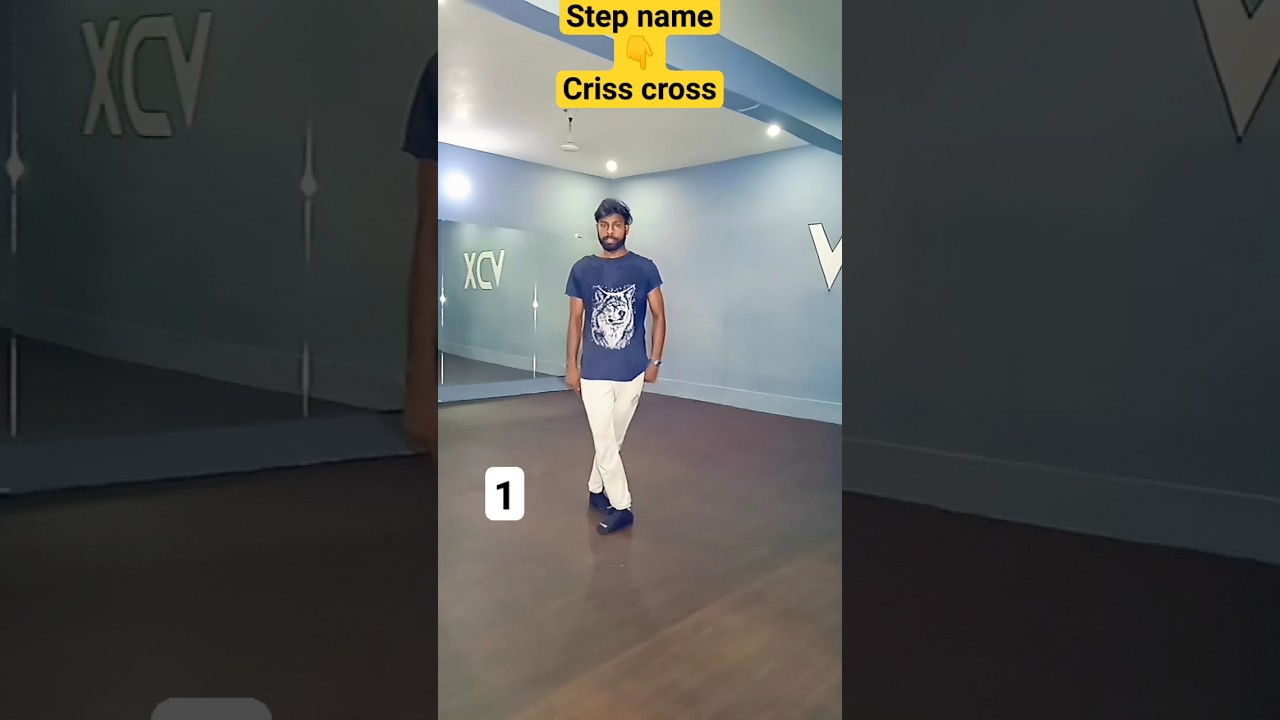 Hip hop popular dance moves (criss cross) step-by-step tutorials #shortsvideo #stepbystep #tutorials