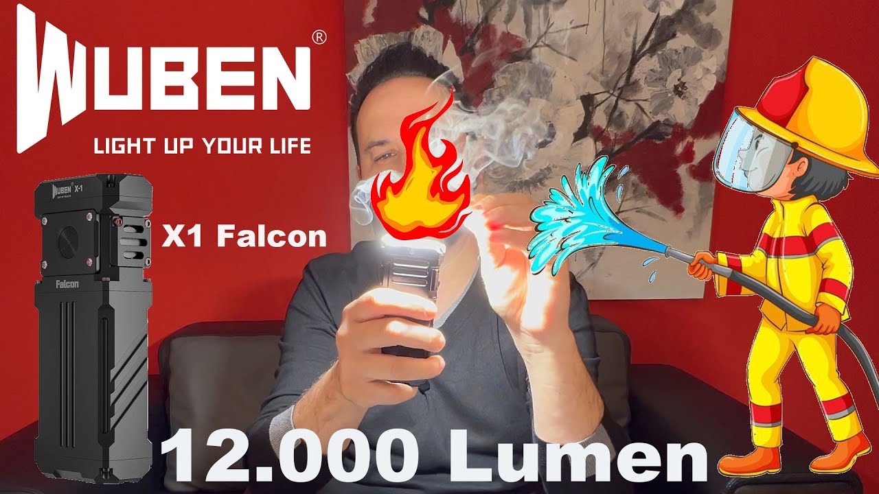 TI SERVE UNA TORCIA SPAVENTOSA??!! - La torcia LED più potente al mondo!!! - WUBEN X1 Falcon