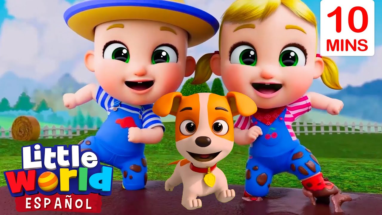 ¡Bingo! 🐶🎤 Canciones Infantiles 🎶 Little World En Español 👶🏻🌎 Dibujos animados para niños