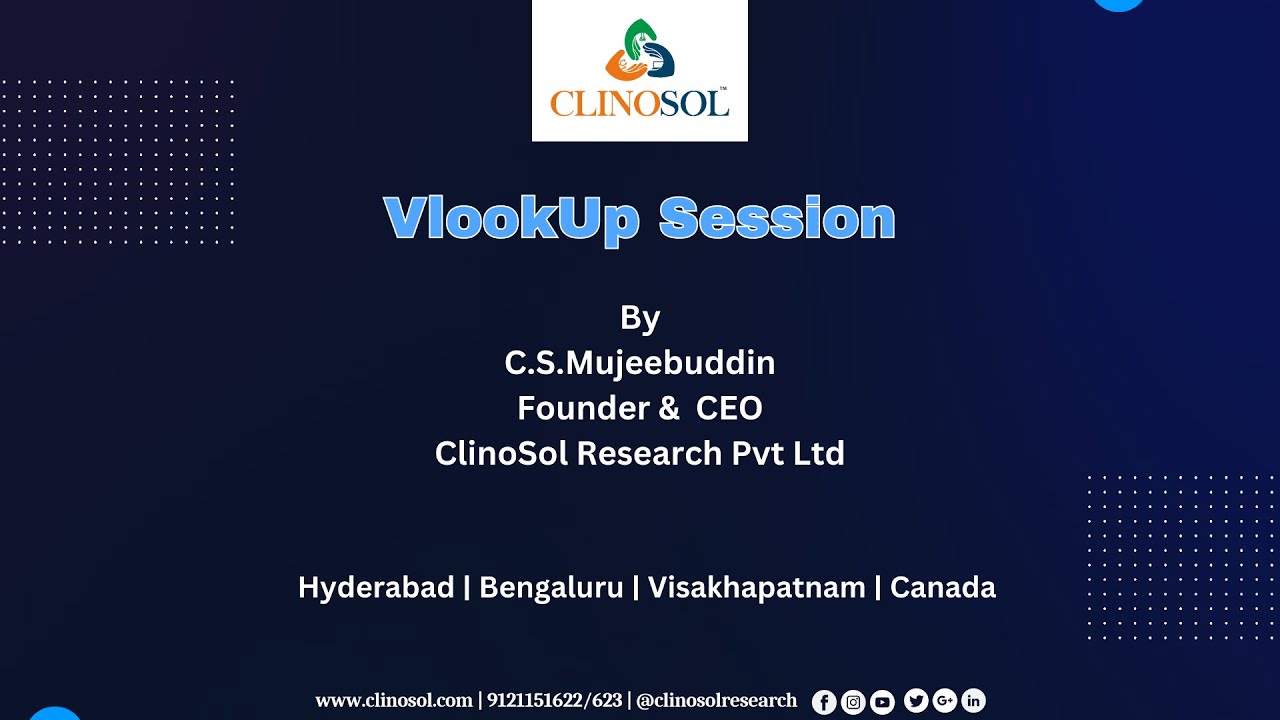 Vlookup in Clinical Data Management