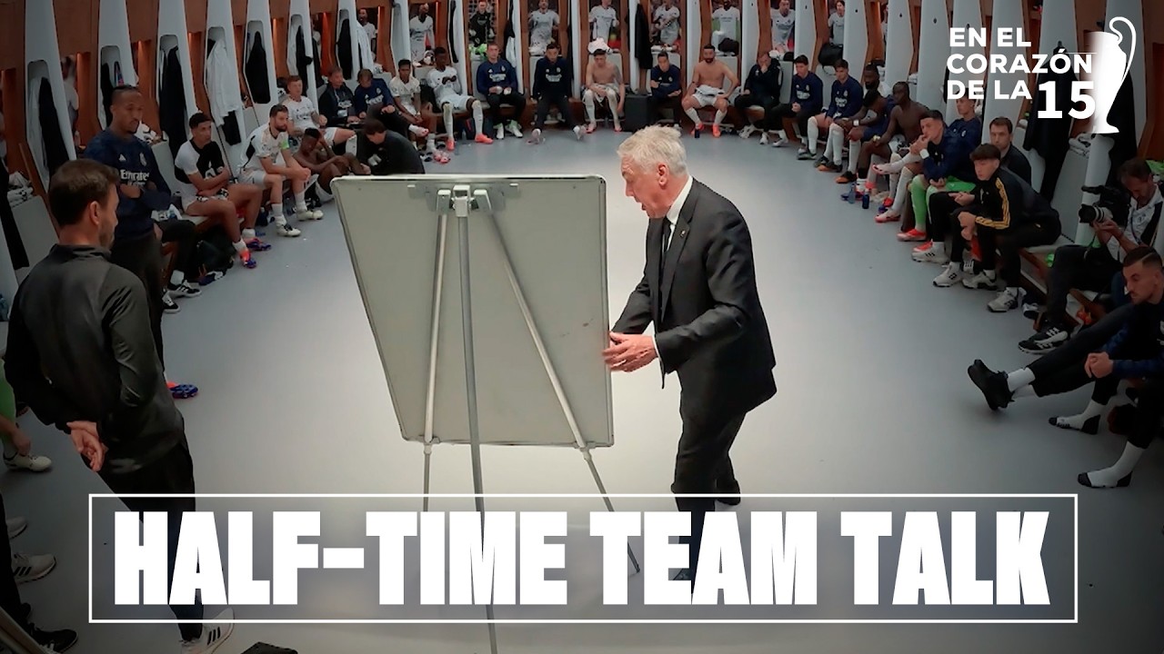 WHAT was SAID at half-time during the 2024 CHAMPIONS LEAGUE FINAL? | Real Madrid