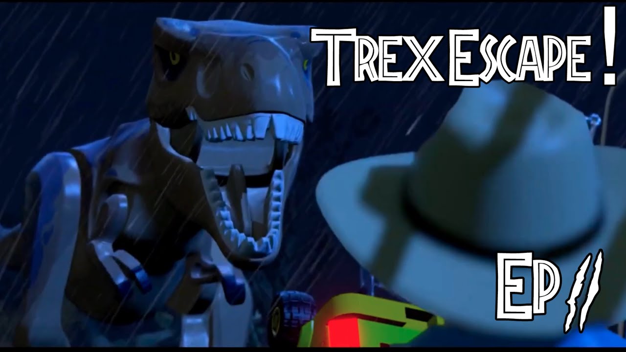Lego Jurassic World Ep 2 T-Rex Escape!