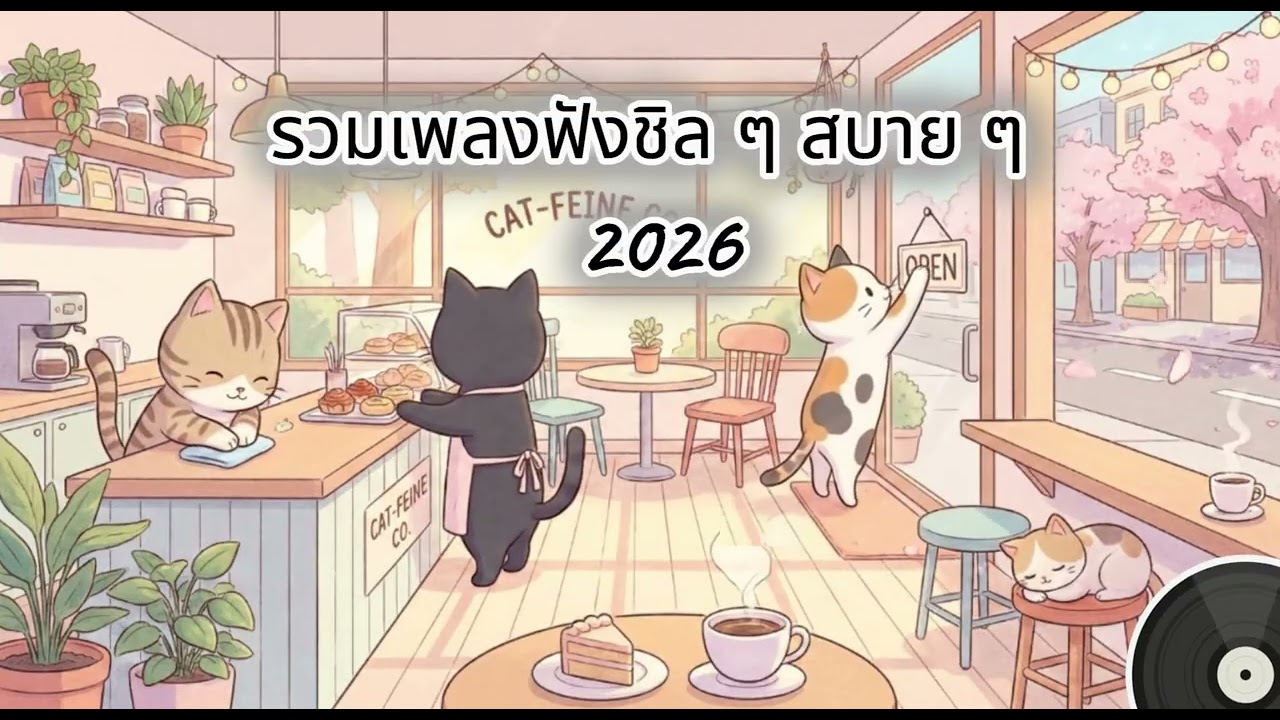รวมเพลงฟังสบาย 2026 🍃 นั่งจิบกาแฟ อ่านหนังสือ เพลินๆ ทั้งวัน [Longplay]