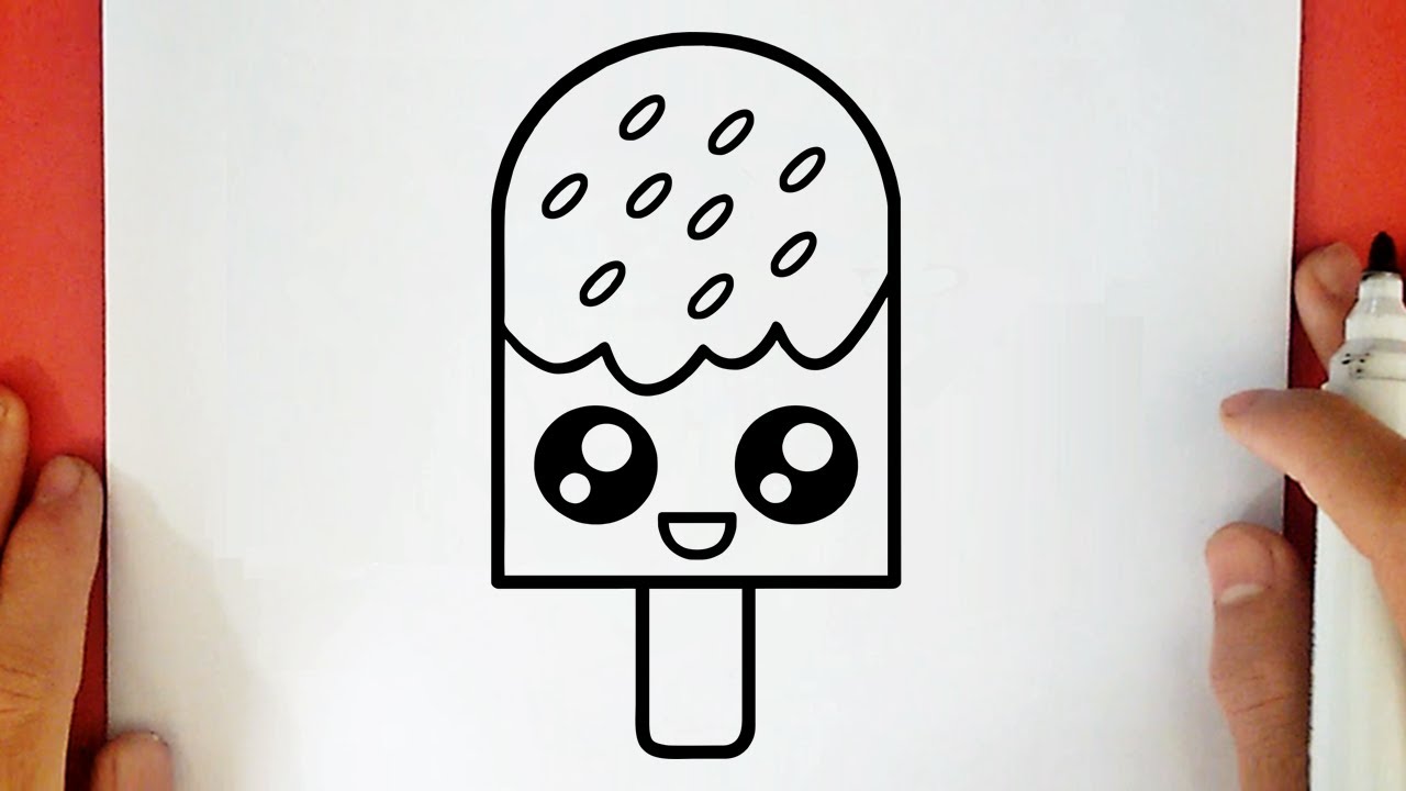COME DISEGNARE UN GELATO KAWAII