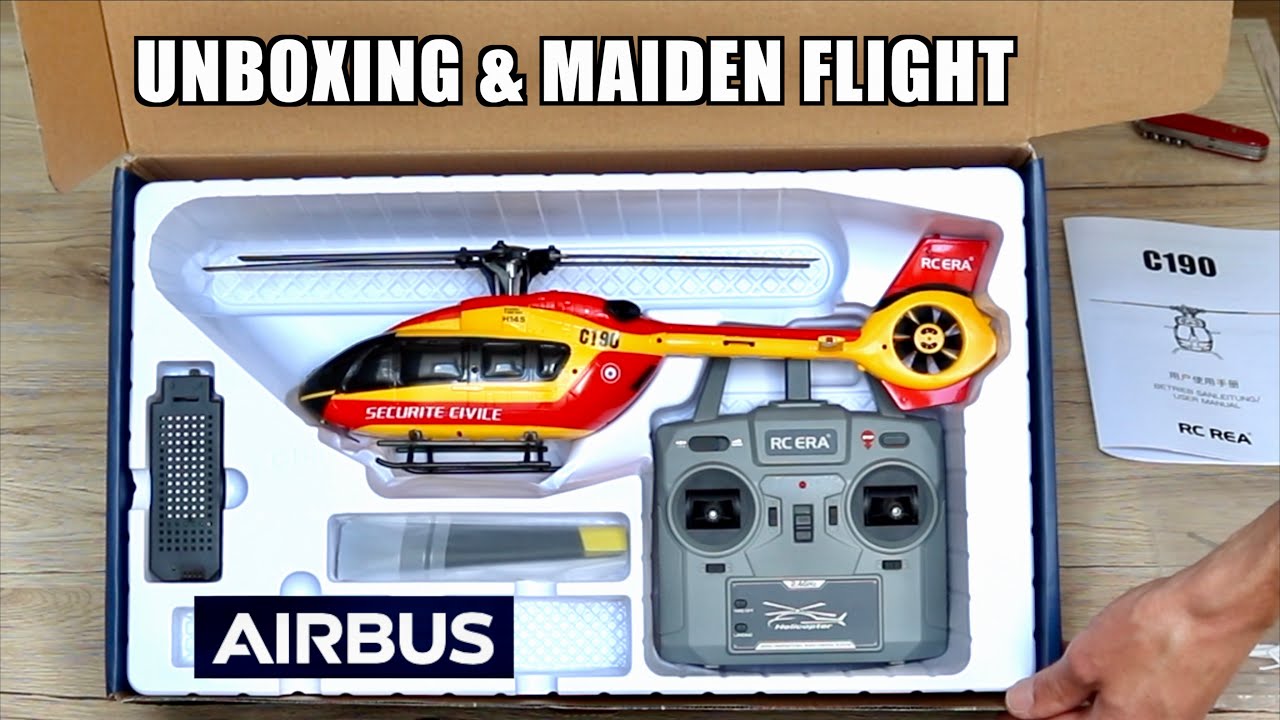 AIRBUS H145 | Unboxing and Maiden Flight | RC ERA C190