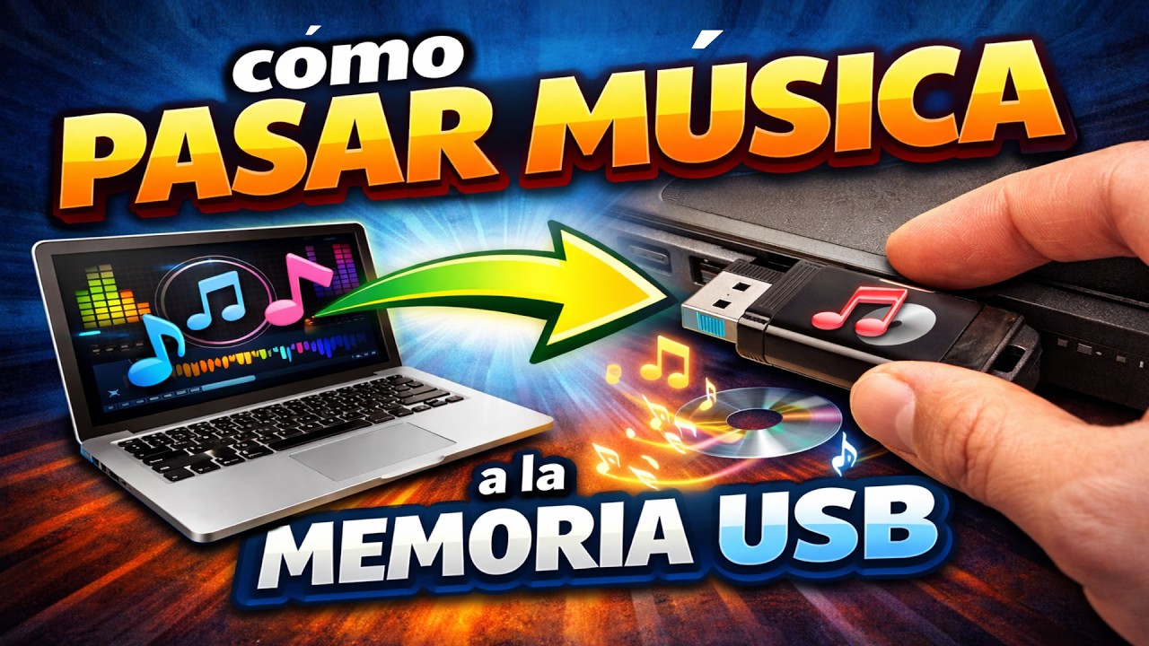 Como PASAR MUSICA de la Computadora a la MEMORIA USB