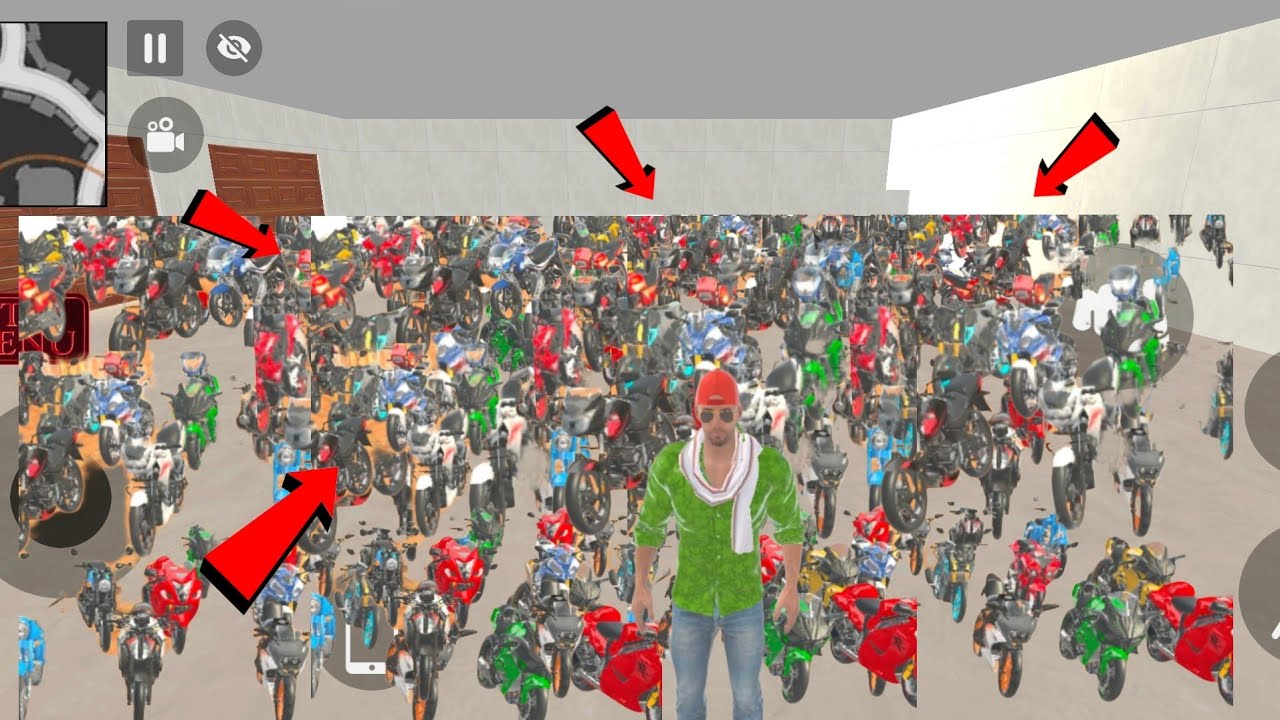 😍Franklin puts all bike🏍️ in garage Indian theft simulator game💯
