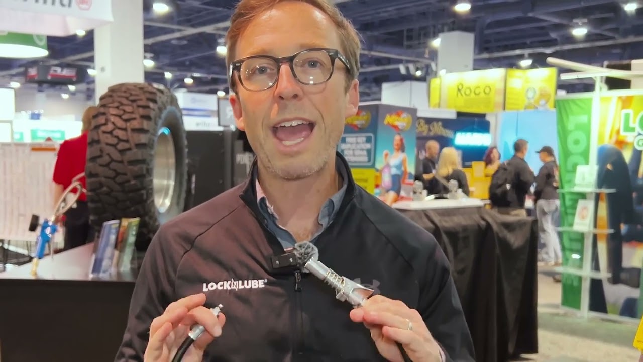 Checking out the LockNLube&reg; Grease Coupler at SEMA 2024