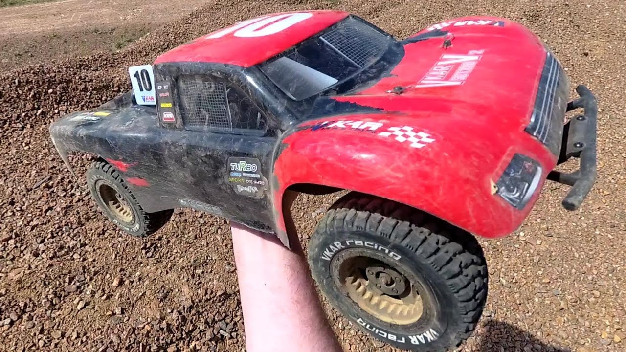 VKAR racing SCTX10 V2 brushless 1/10th scale 4WD Short Course RC car Review