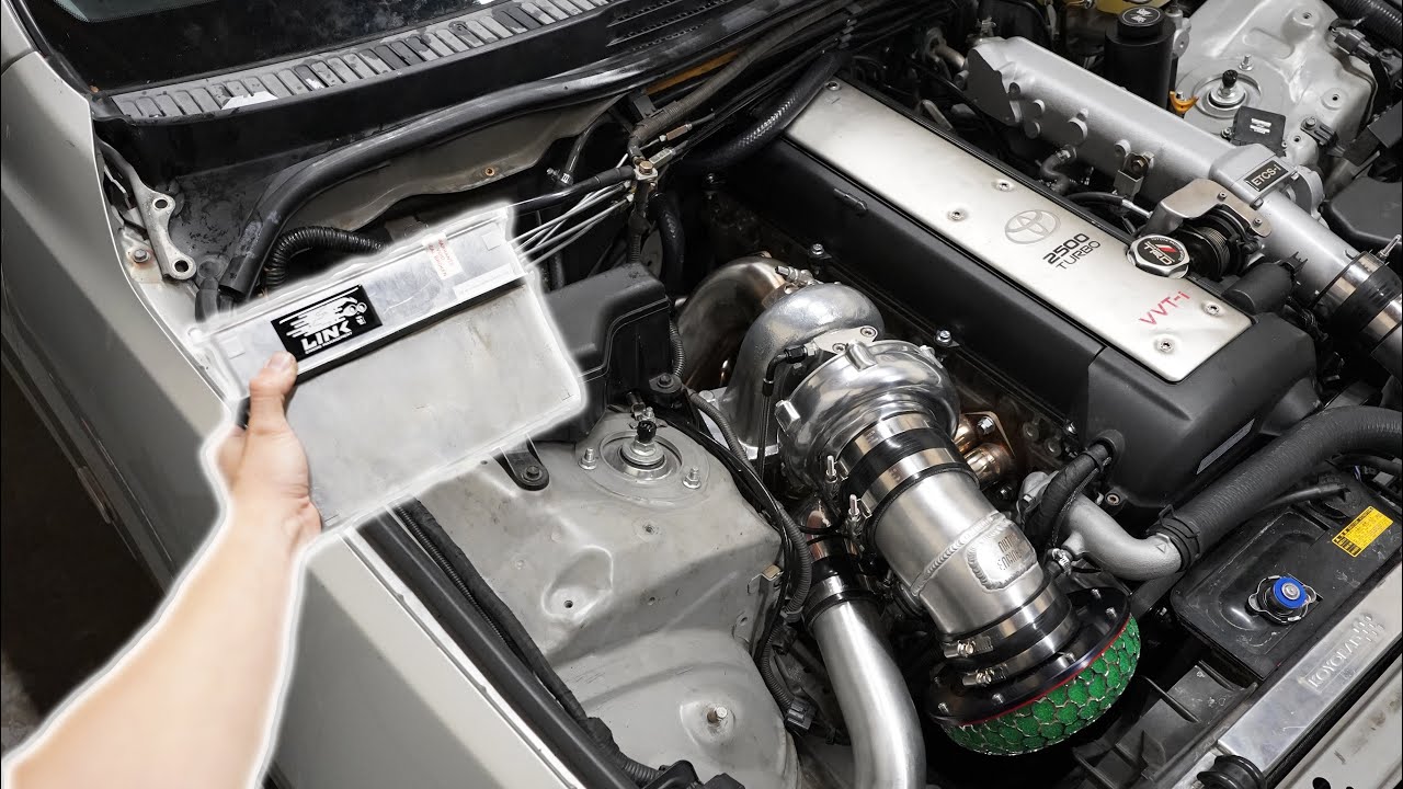 1JZ IS300 получает ЭБУ LINK + пайпинг! (ПЕРВЫЙ ЗАПУСК)