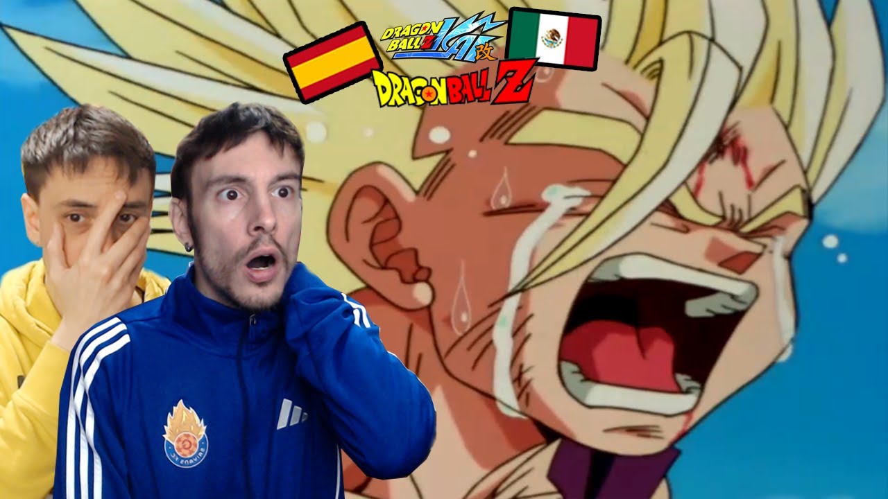 ESPAÑOLES REACCIONAN a Dragon Ball LATINO El sacrificio de Goku   💥Gohan grita papá💥