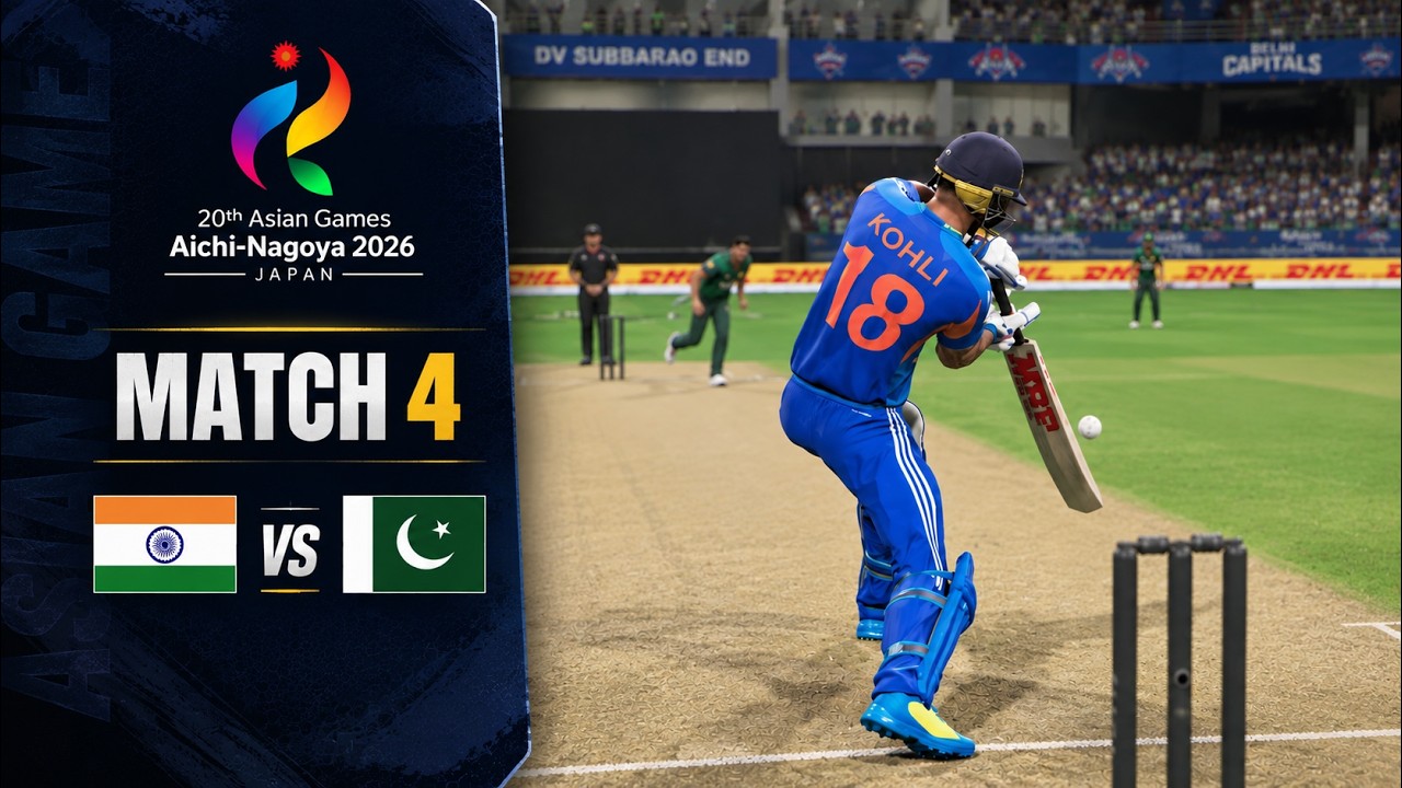 🔥ASIAN GAMES 2026 | INDIA vs PAKISTAN | MATCH 4