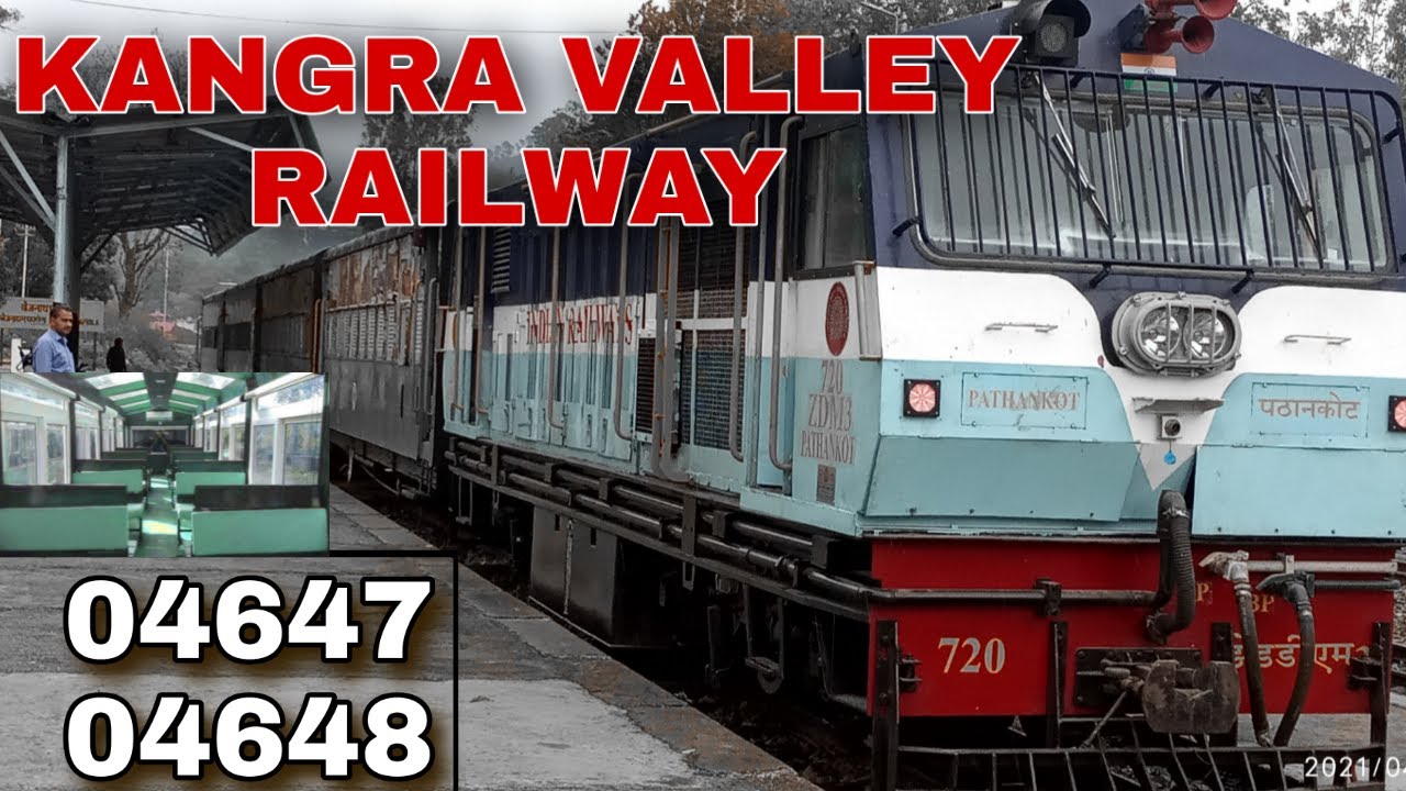 Inside and capture of new train kangra valley railway ft zdm3 720 new loco v.k.vipul