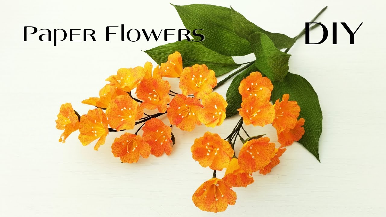 How to make beautiful flowers from crepe paper🌺2025-02-21#Paperflowertutorial#homedecoration