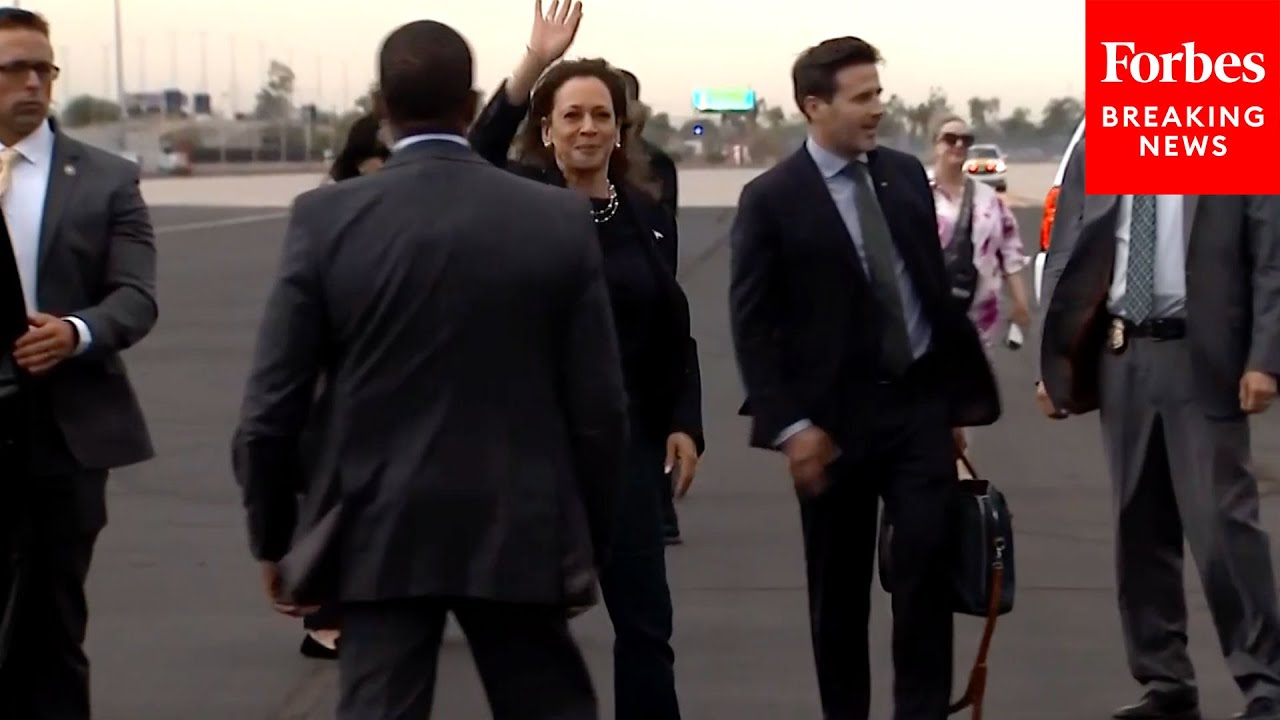 Vice President Kamala Harris Arrives In Phoenix, Arizona