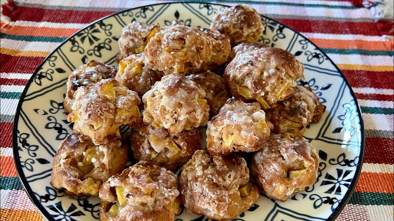 Apple Fritter Bites Baked in Oven Recipe/ Fall Recipe