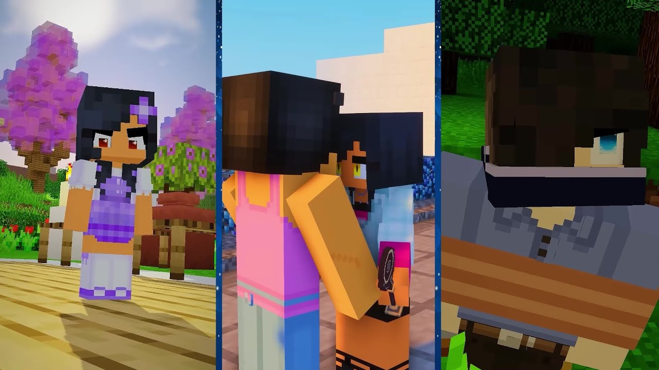K-pop crossed lovers share a song! | Minecraft Mix #minecraft