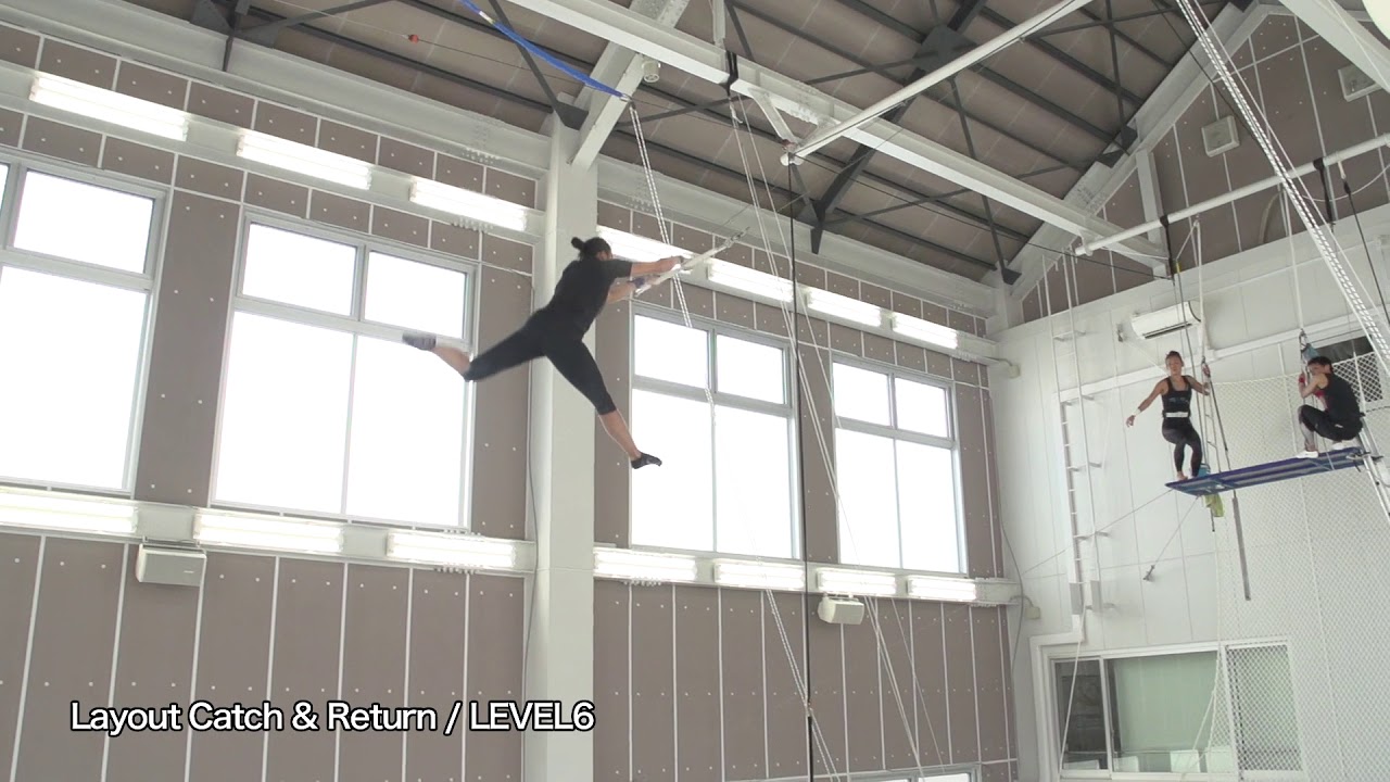 23 Level 6 Layout Catch & Return　：　Fly'n Fit　trapeze studio　空中ブランコ