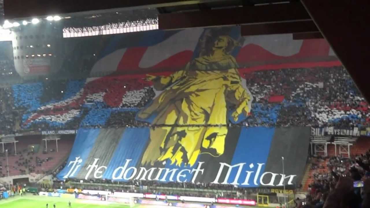 [1080p] Coreografia LIVE Curva Nord 69 - Ti te dominet Milan