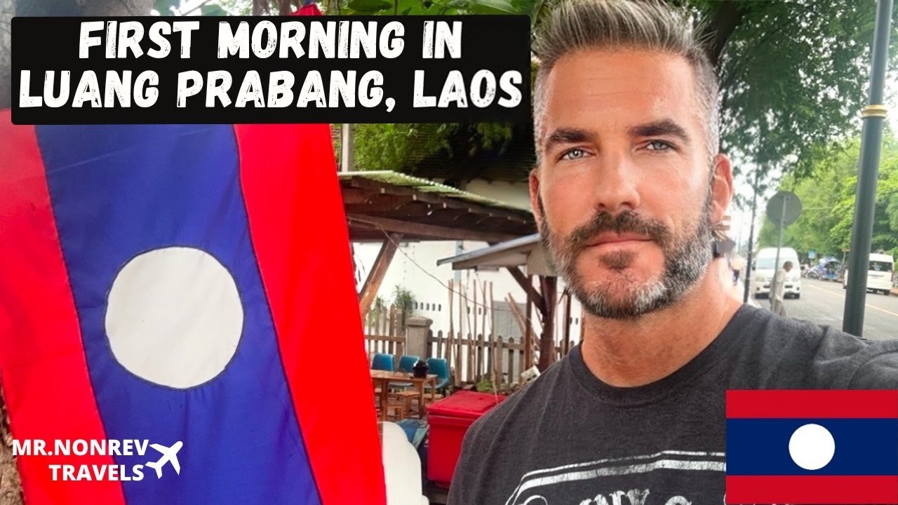 MORNING IN LUANG PRABANG 🇱🇦 | Breakfast by the MEKONG, Shopping & LAOS UXO HISTORY 💣☕🛍️