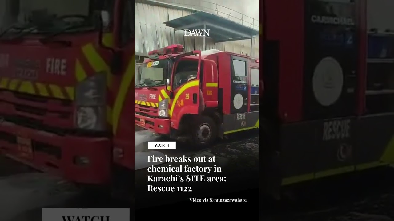 Fire breaks out at chemical factory in Karachi&rsquo;s SITE area: Rescue 1122