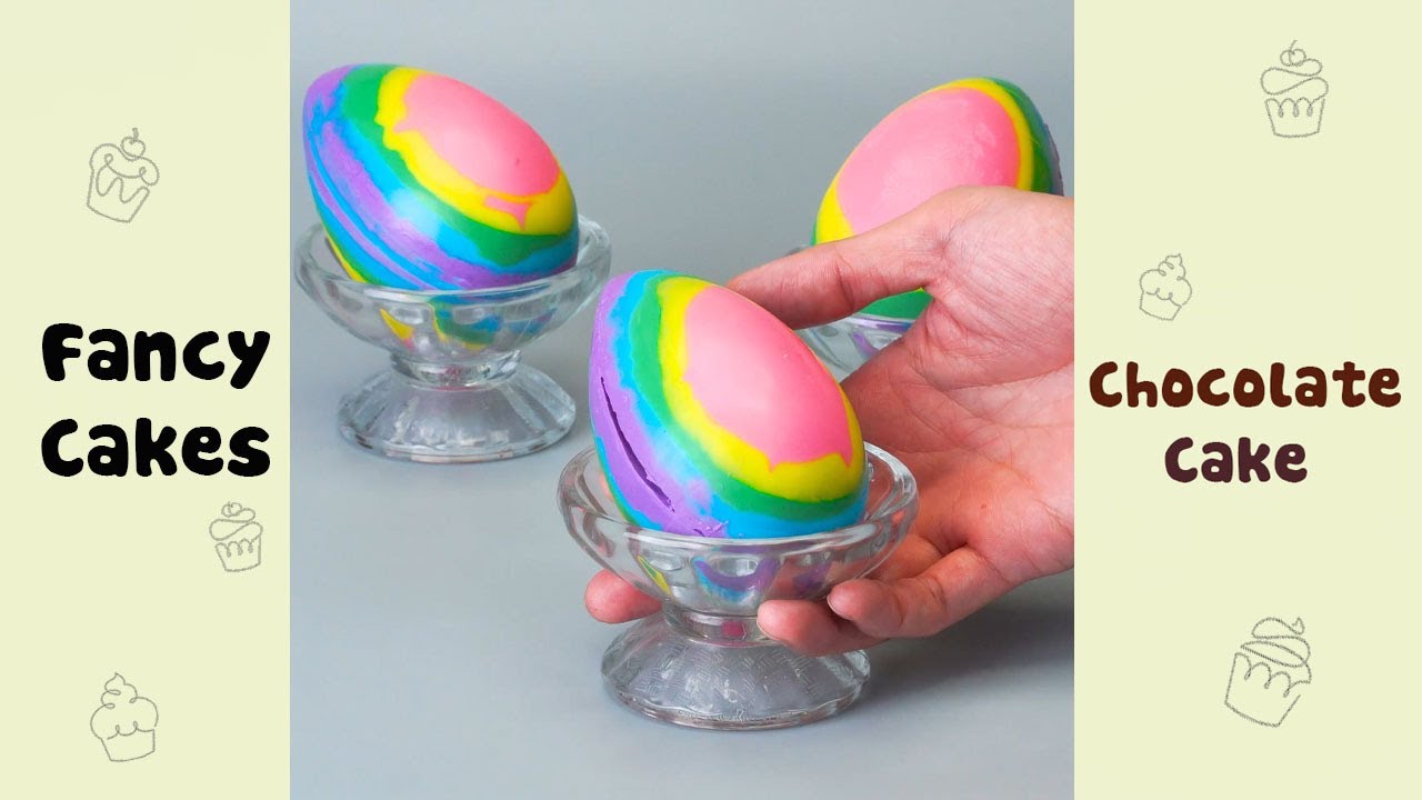 Easy Making Rainbow Chocolate Egg