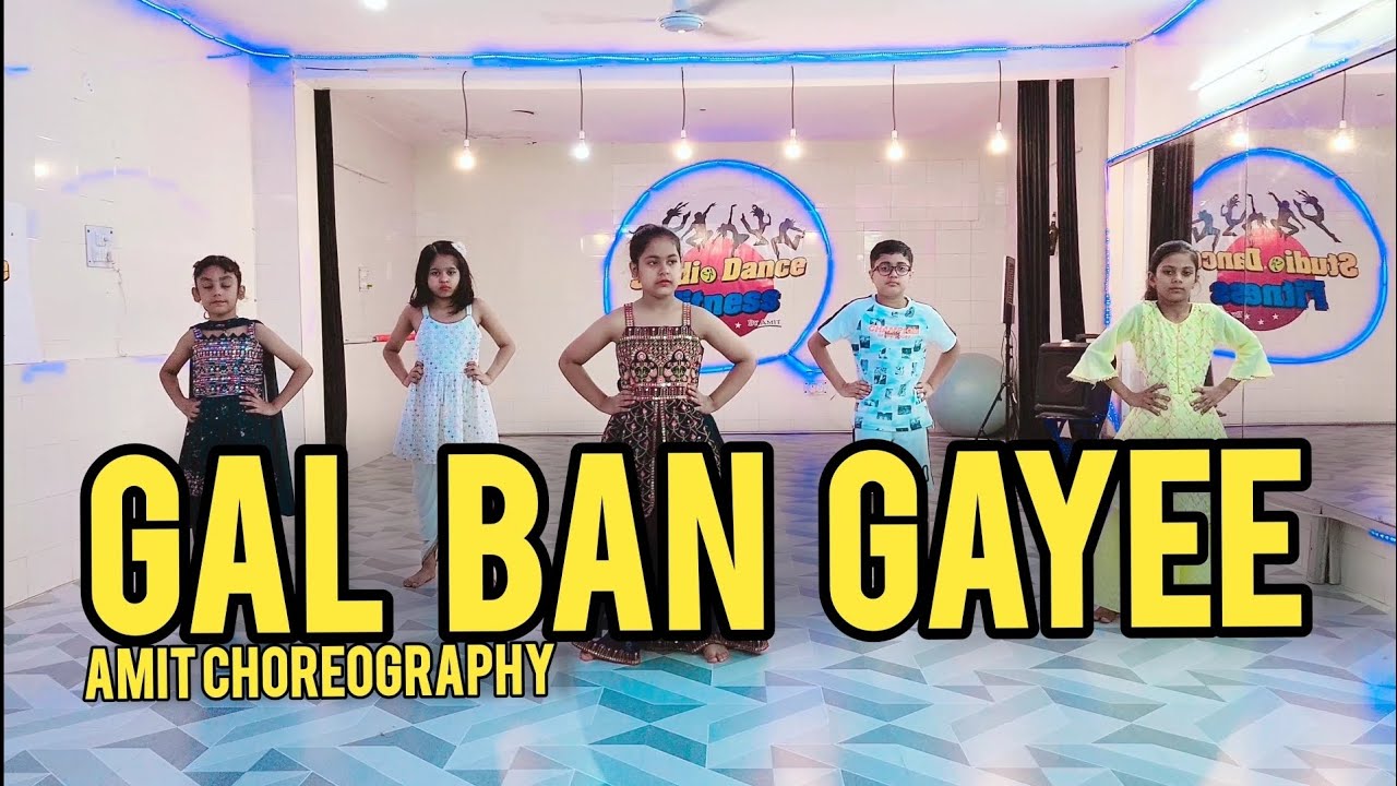 Gal Ban Gayee  | Kids Dance | Bhangra choreography by Amit  | Basic steps For Kids