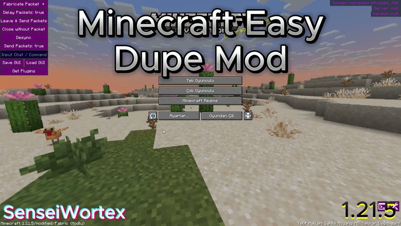 MİNECRAFT EASY DUPE MODE (FİX)