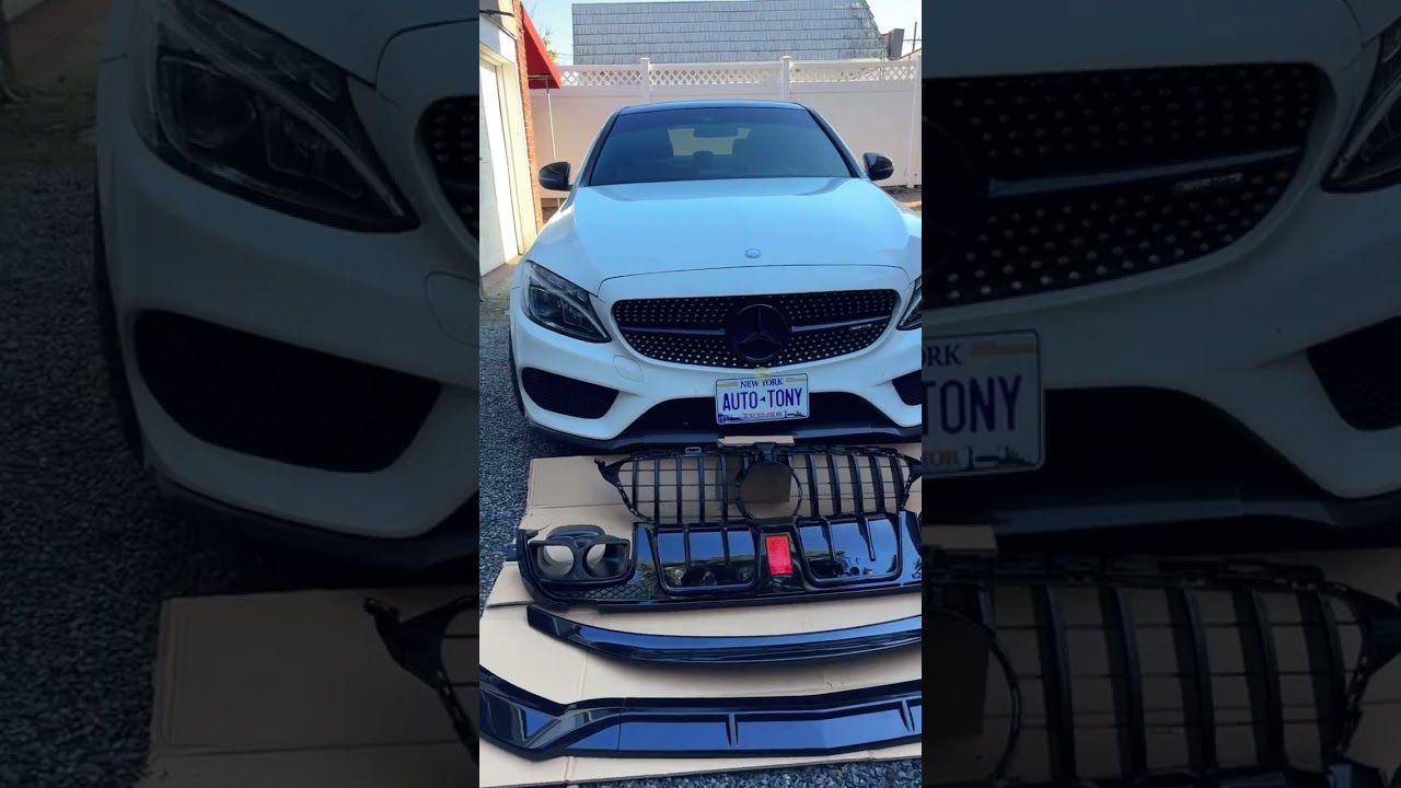 Mercedes C43 AMG 2017 Upgraded with New body kit on C63 2018 Brabus 650 Rocket 🚀 🚀 #c43 #w205amg