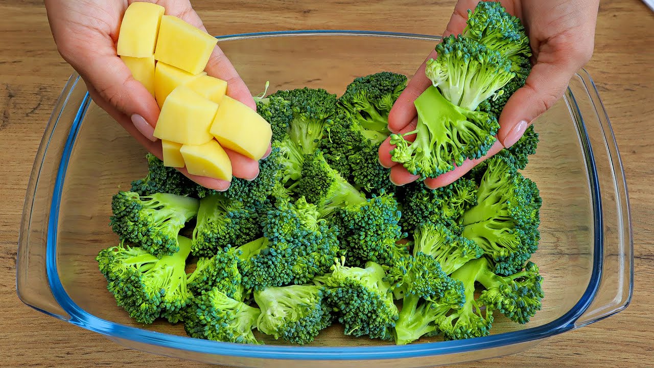 Nur wenige Leute kochen BROKKOLI mit KARTOFFELN so❗️Schnelles und leckeres ABENDESSEN ohne Ärger!