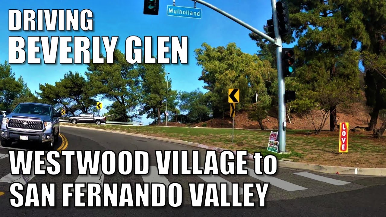 🚗DRIVING OVER BEVERLY GLEN IN LOS ANGELES, CALIFORNIA